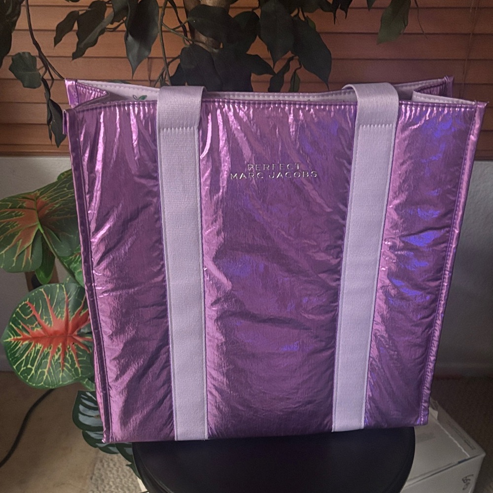 NWOT Marc Jacobs Shimmering Purple Tote